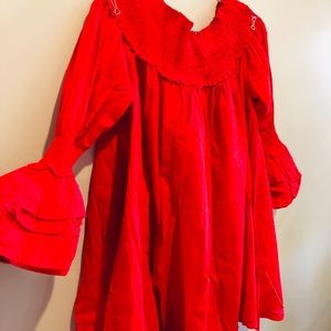 Flamenco style off-the-shoulder top